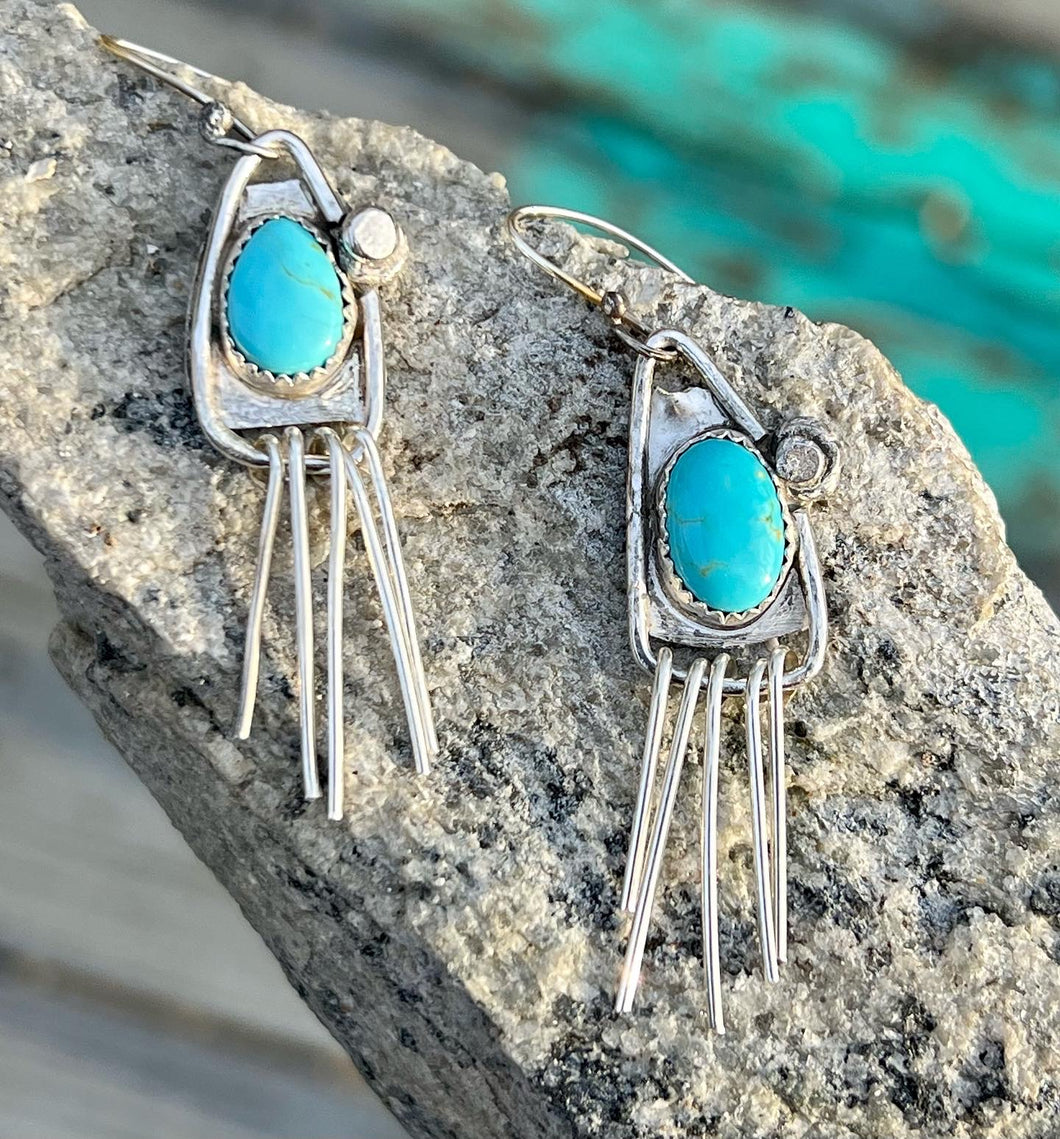 Sonoran Turquoise Dangle Earrings