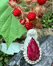 Load image into Gallery viewer, Pigeon Blood Ruby Adjustable Sterling Silver Ring
