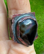 Load image into Gallery viewer, Men’s Copper Agate Adjustable Ring
