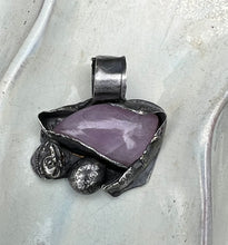 Load image into Gallery viewer, Kunzite Sterling/Fine Silver Pendant
