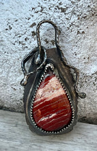Load image into Gallery viewer, Snakeskin Jasper sterling silver pendant
